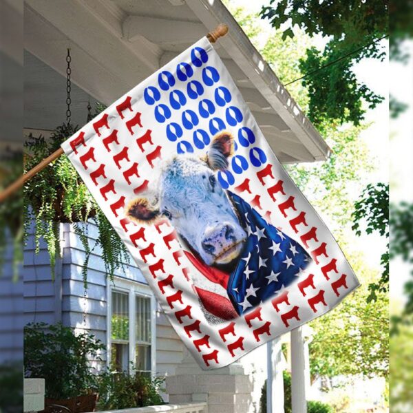 Hereford Cattle 4th of July Flag: Patriotic Cow Decor DBX1621Fv3 - Image 3