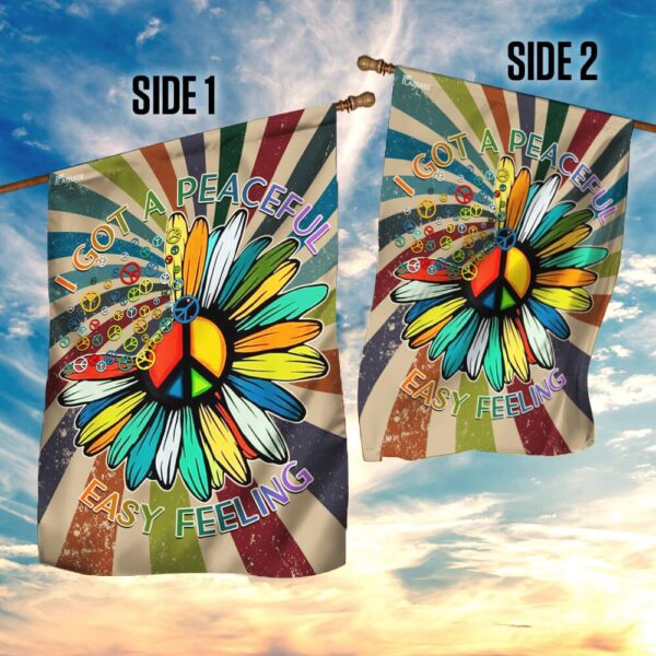 Peaceful Easy Feeling Hippie Flag - Image 5