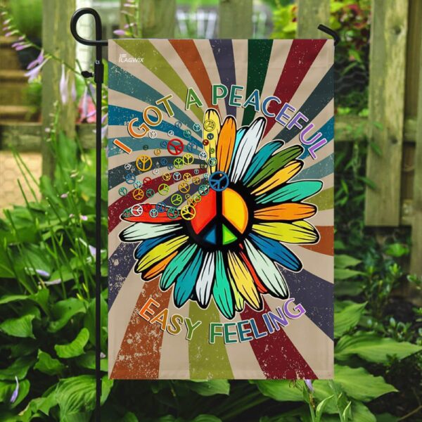 Peaceful Easy Feeling Hippie Flag - Image 7