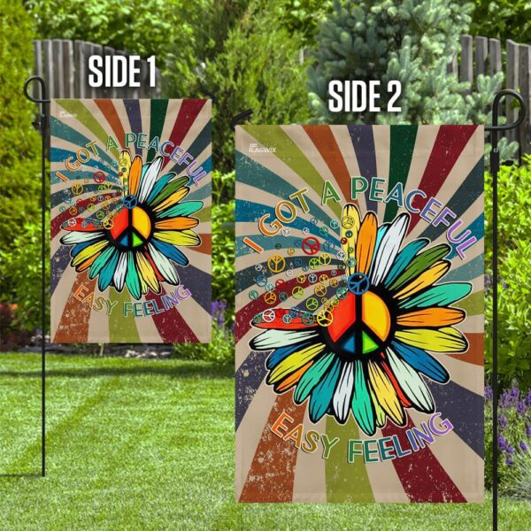 Peaceful Easy Feeling Hippie Flag - Image 10