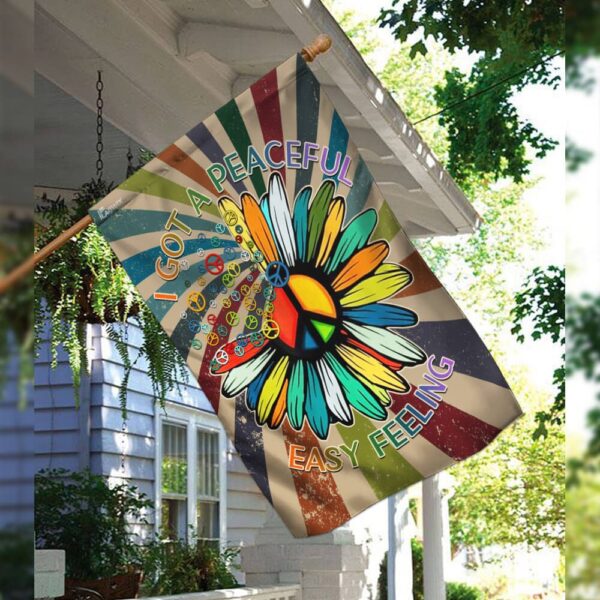 Peaceful Easy Feeling Hippie Flag - Image 3