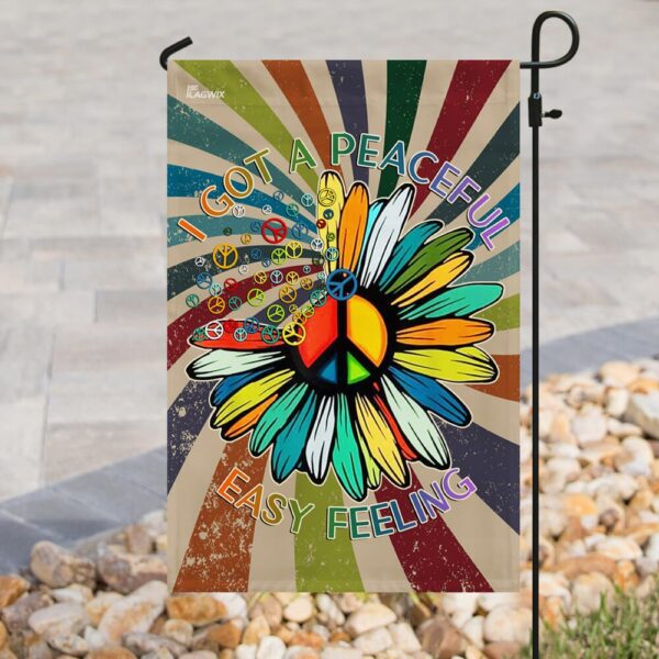 Peaceful Easy Feeling Hippie Flag - Image 8