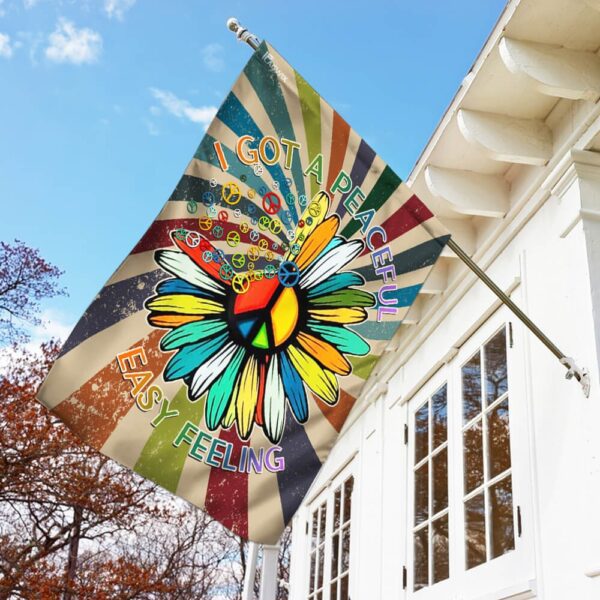 Peaceful Easy Feeling Hippie Flag - Image 2