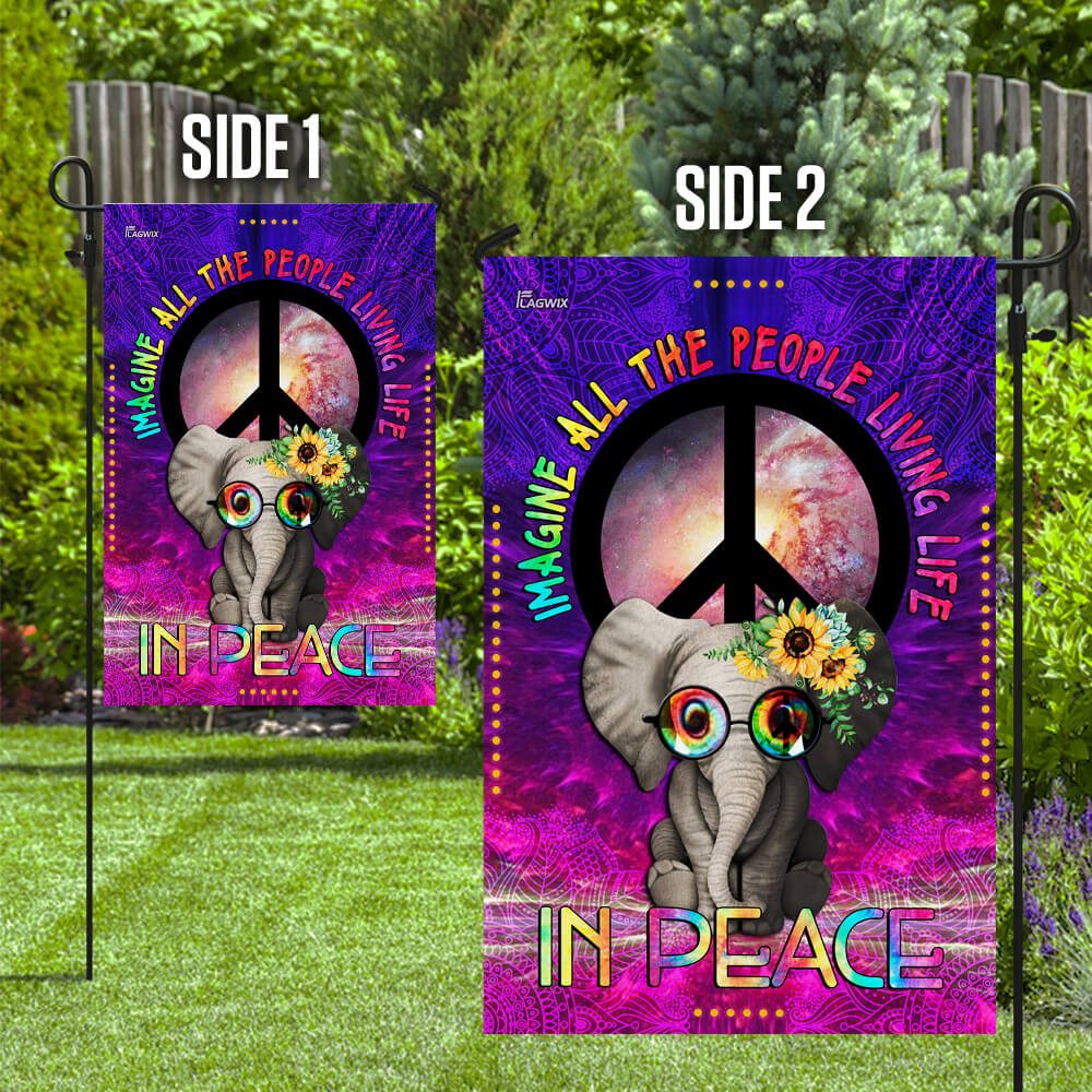 Hippie Peace Flag: Imagine All People Living in Peace (THB2163F2) - Image 10