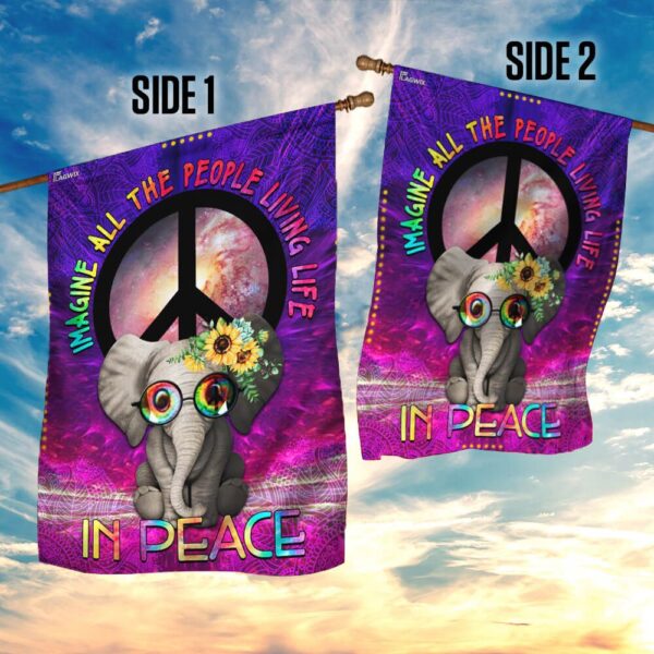 Hippie Peace Flag: Imagine All People Living in Peace (THB2163F2) - Image 5