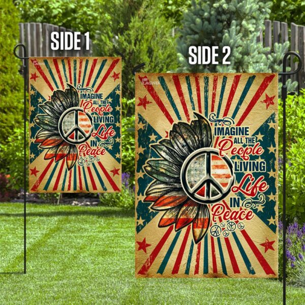 Hippie Peace Flag: Imagine All People Living in Peace (THH2296F) - Image 10