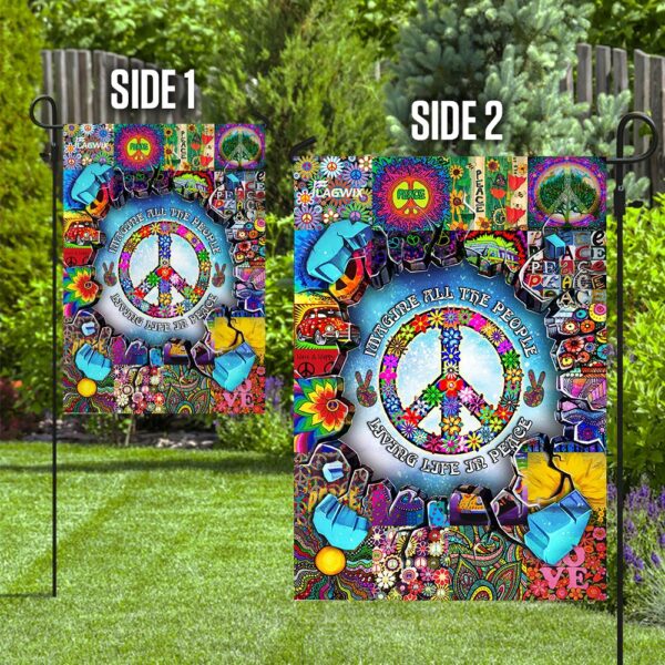 Hippie Peace Flag: Imagine All People Living in Peace (THH2343F) - Image 10