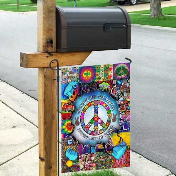 Hippie Peace Flag: Imagine All People Living in Peace (THH2343F) - Image 9