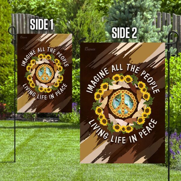 Hippie Peace Flag: Imagine All People Living in Peace (THH2356F) - Image 10