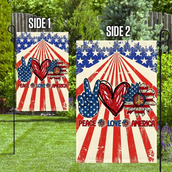 Hippie. Peace Love America Flag THB2176F - Image 10