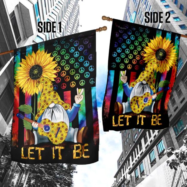 Hippie Gnome Let It Be Flag: Bohemian Garden Decor THH2450F - Image 5