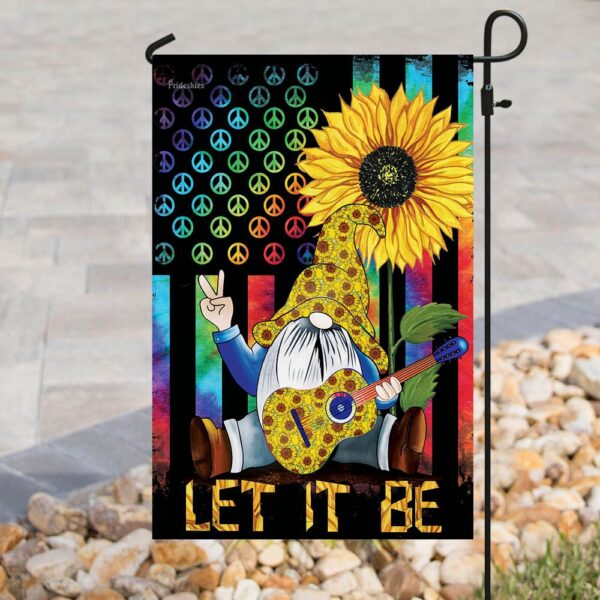 Hippie Gnome Let It Be Flag: Bohemian Garden Decor THH2450F - Image 8