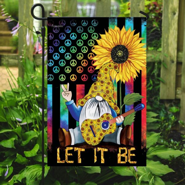 Hippie Gnome Let It Be Flag: Bohemian Garden Decor THH2450F - Image 7