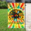 Hippie Peace Flag PSL209Fv3: Vibrant Psychedelic Tapestry