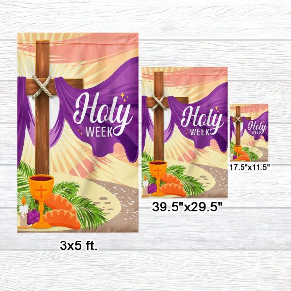 Holy Week Easter Cross Christian Flag: TQN947F - Image 7