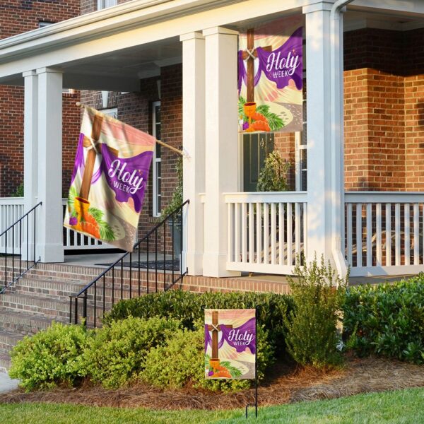 Holy Week Easter Cross Christian Flag: TQN947F - Image 4