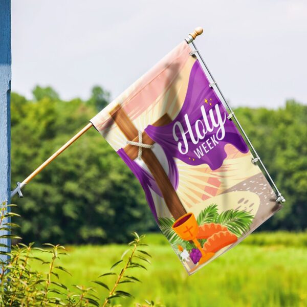 Holy Week Easter Cross Christian Flag: TQN947F - Image 3
