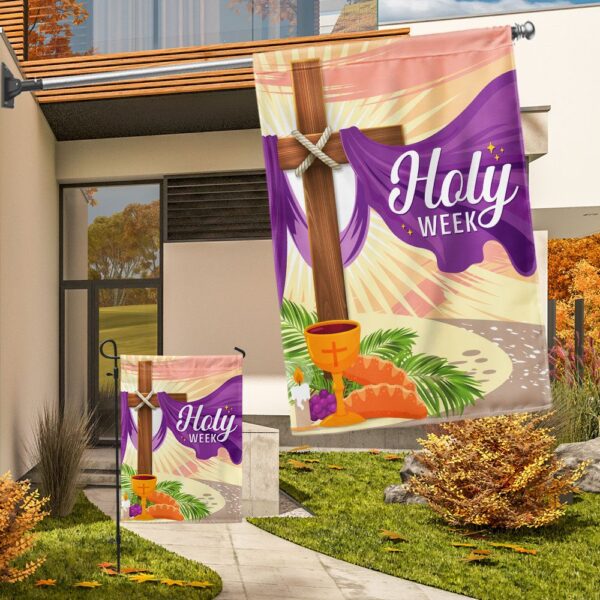 Holy Week Easter Cross Christian Flag: TQN947F - Image 6