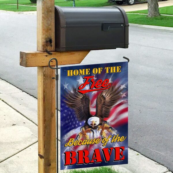 Home of the Free, Because of the Brave Flag: QNK192F - Image 9