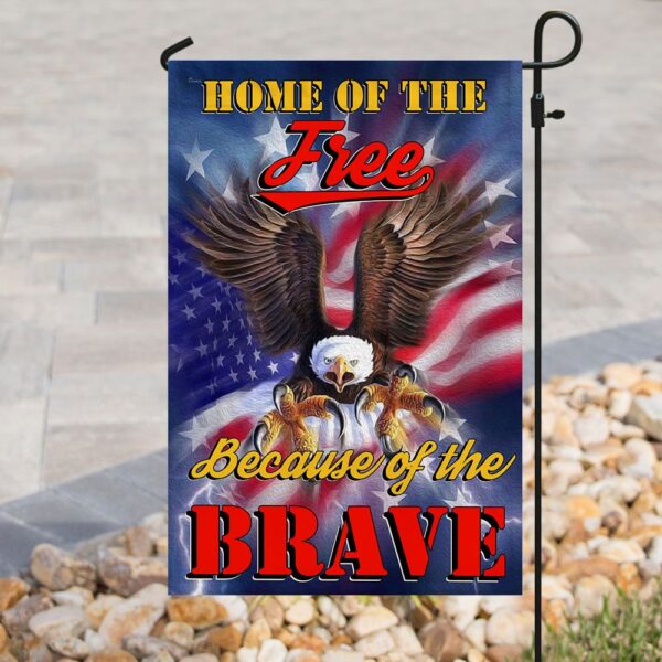 Home of the Free, Because of the Brave Flag: QNK192F - Image 8