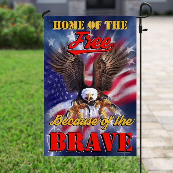 Home of the Free, Because of the Brave Flag: QNK192F - Image 6