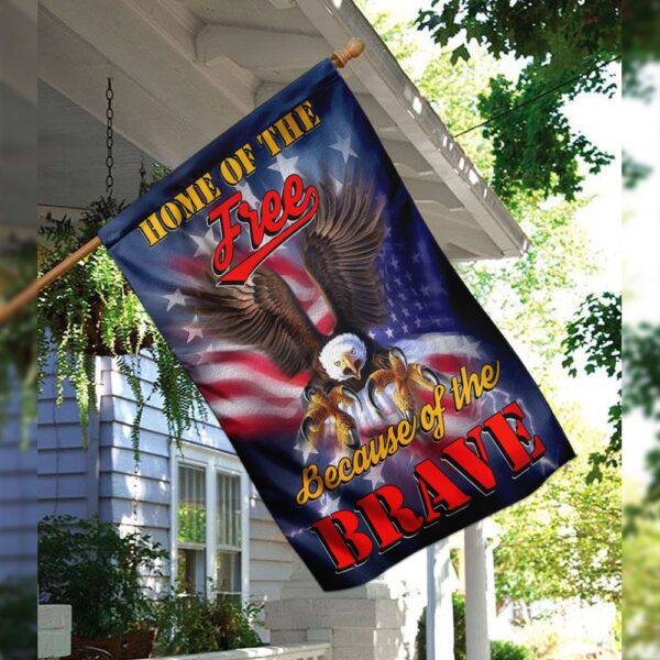 Home of the Free, Because of the Brave Flag: QNK192F - Image 3
