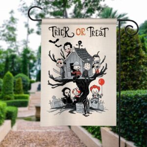 Horror Clubhouse Garden Flag: Spooky Yard Decor