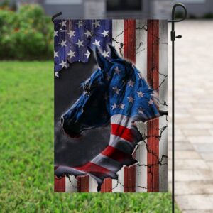 Horse American Flag