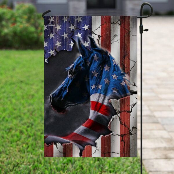 Horse American Flag