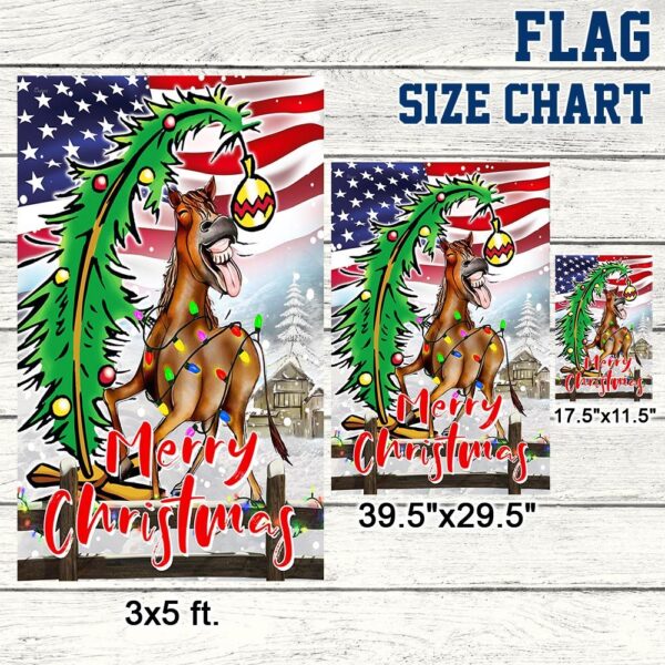 Funny Horse Christmas Flag - LNT826F - Image 7