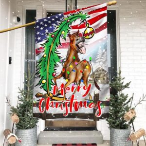 Funny Horse Christmas Flag - LNT826F