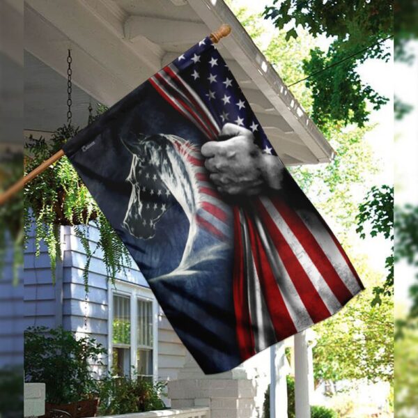 Patriotic Horse 4th of July Flag - QLP14F - Image 3