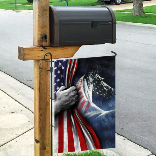 Patriotic Horse 4th of July Flag - QLP14F - Image 6
