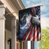 Patriotic Horse 4th of July Flag - QLP14F