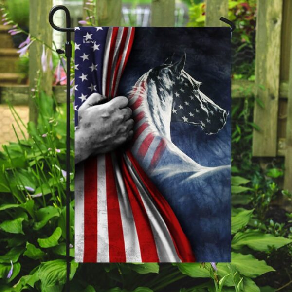 Patriotic Horse 4th of July Flag - QLP14F - Image 8