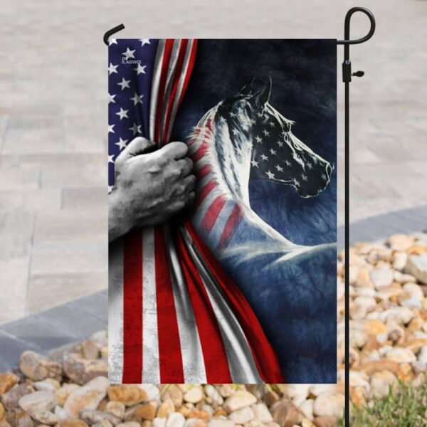 Patriotic Horse 4th of July Flag - QLP14F - Image 9