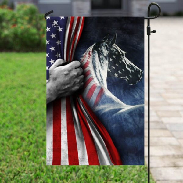 Patriotic Horse 4th of July Flag - QLP14F - Image 7