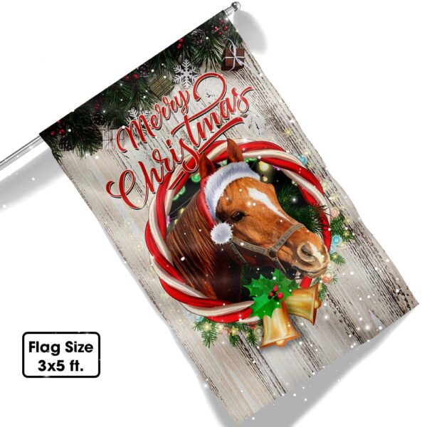 Horse Christmas Garden Flag - Festive Holiday Decor TQN764F - Image 6