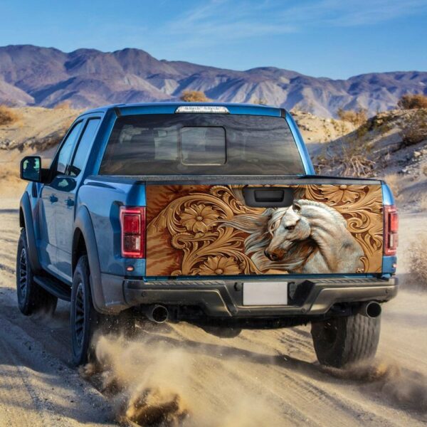 Horse Truck Tailgate Decal: TRL384TD1 Wrap Sticker - Image 2