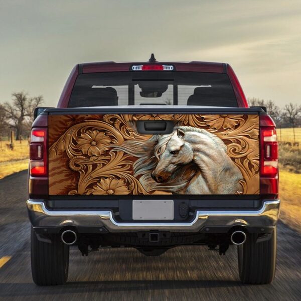 Horse Truck Tailgate Decal: TRL384TD1 Wrap Sticker