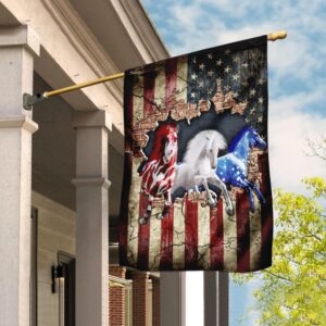 Patriotic American Flag Horse Decor THN2187F