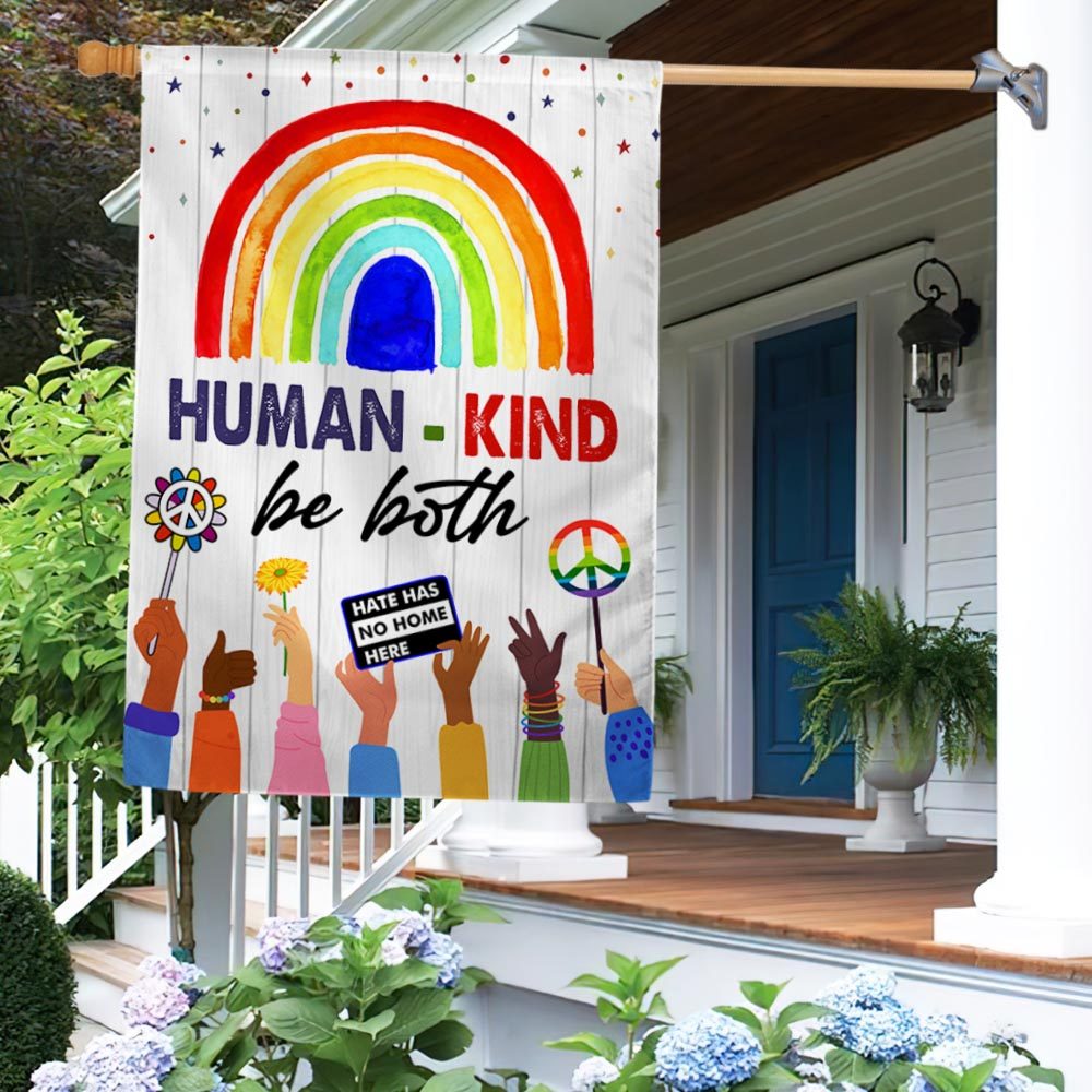 Rainbow Hippie Peace LGBT Pride Flag: Kindness & Equality - Image 2