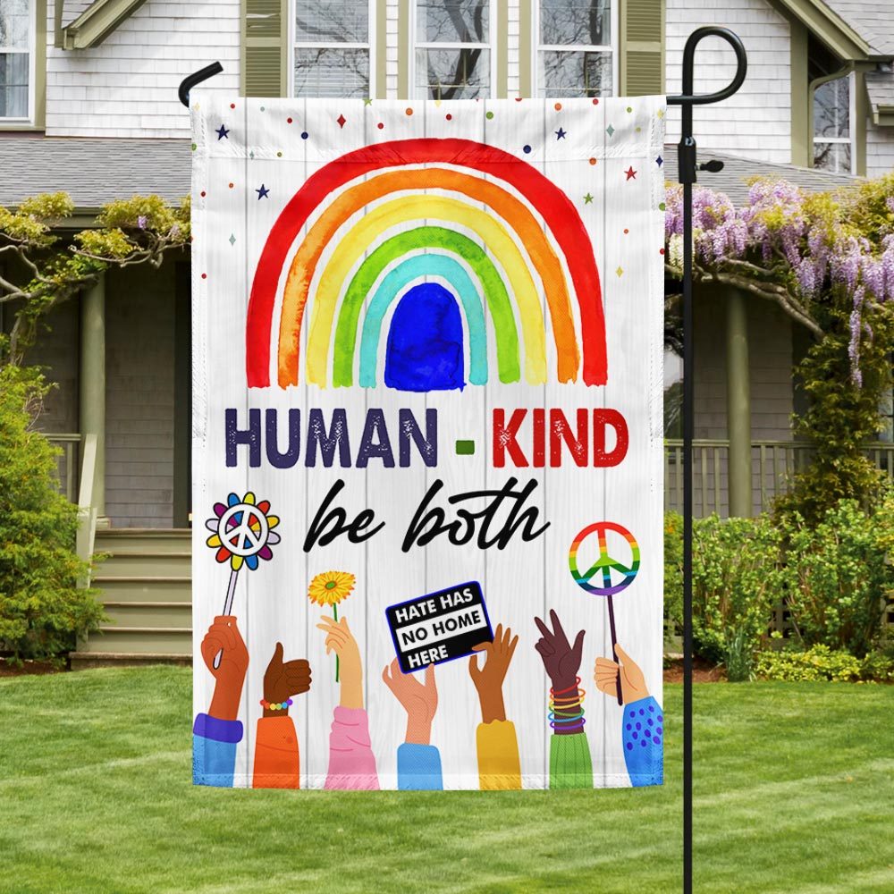 Rainbow Hippie Peace LGBT Pride Flag: Kindness & Equality