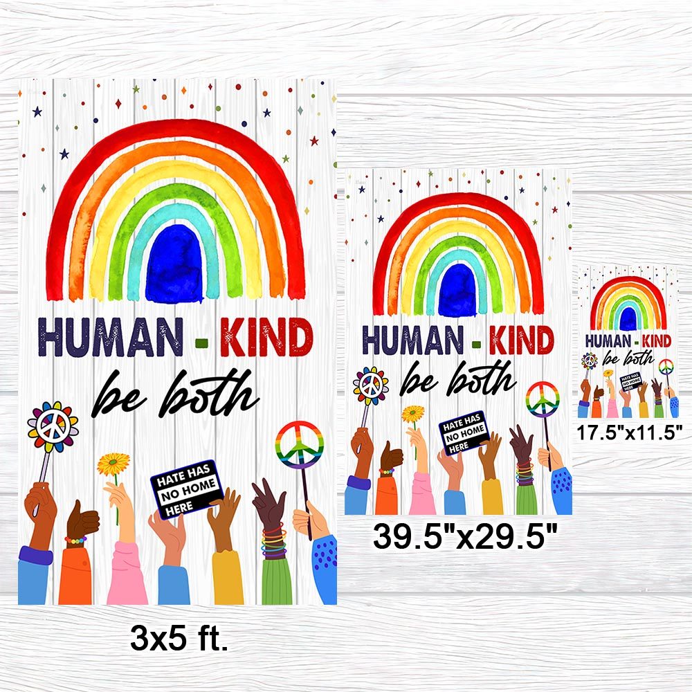 Rainbow Hippie Peace LGBT Pride Flag: Kindness & Equality - Image 7