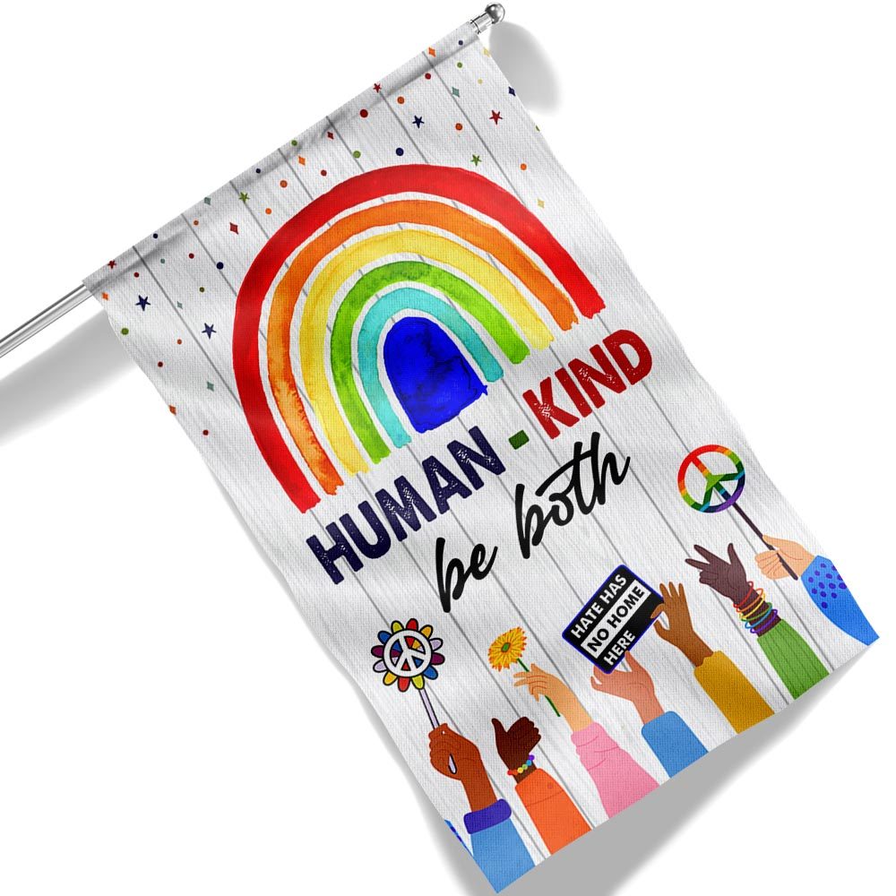 Rainbow Hippie Peace LGBT Pride Flag: Kindness & Equality - Image 6