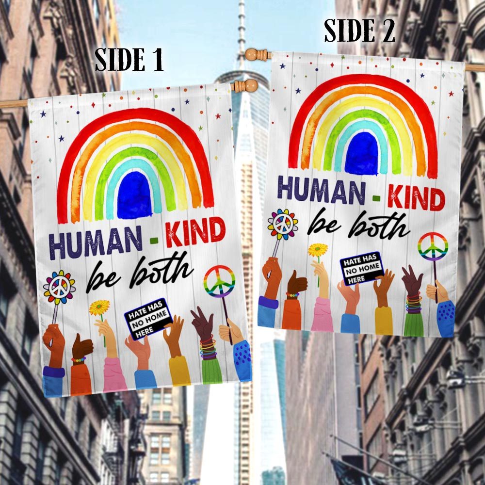 Rainbow Hippie Peace LGBT Pride Flag: Kindness & Equality - Image 3