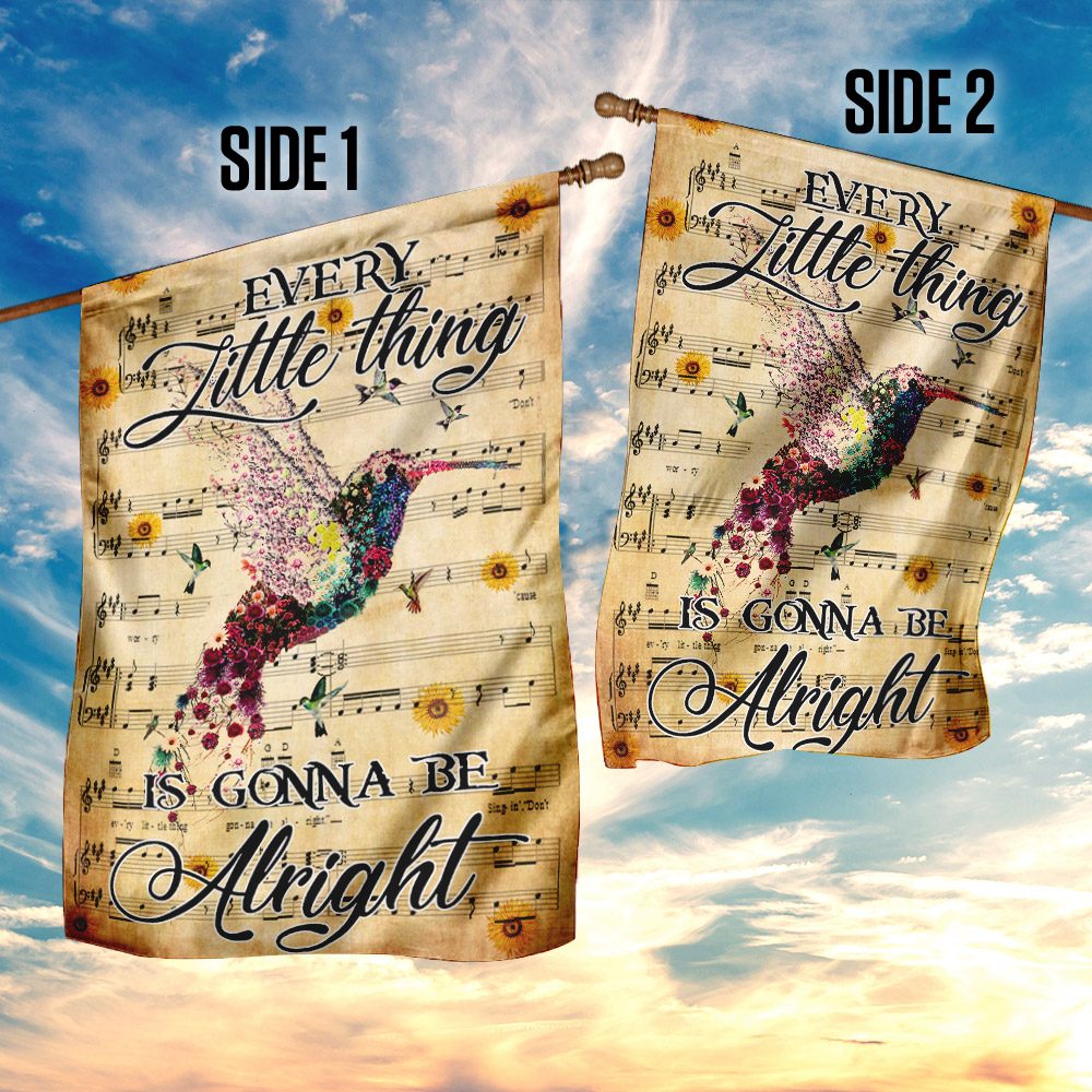 Hummingbird "Everything's Gonna Be Alright" Flag - THN2005F - Image 5