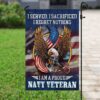 Proud Navy Veteran Garden Flag: Show Your Military Pride