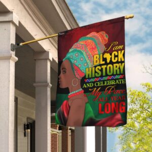 I Am Black History: Black Woman Flag