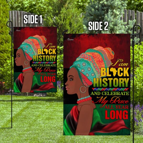 I Am Black History: Black Woman Flag - Image 10